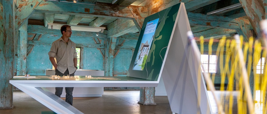 Blick in das Hopfenbiergut Spalt